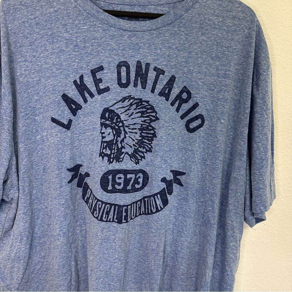Sonoma Men’s Lake Ontario Graphic T-Shirt – Blue – Size 2XLT - Picture 2 of 4